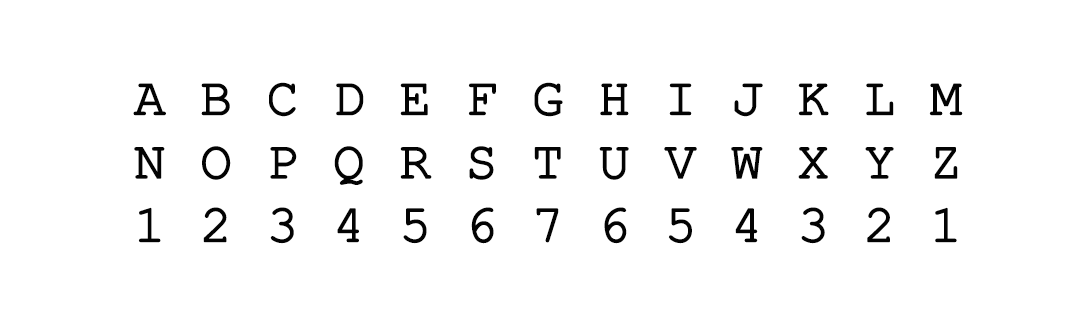 SIC69 cipher table